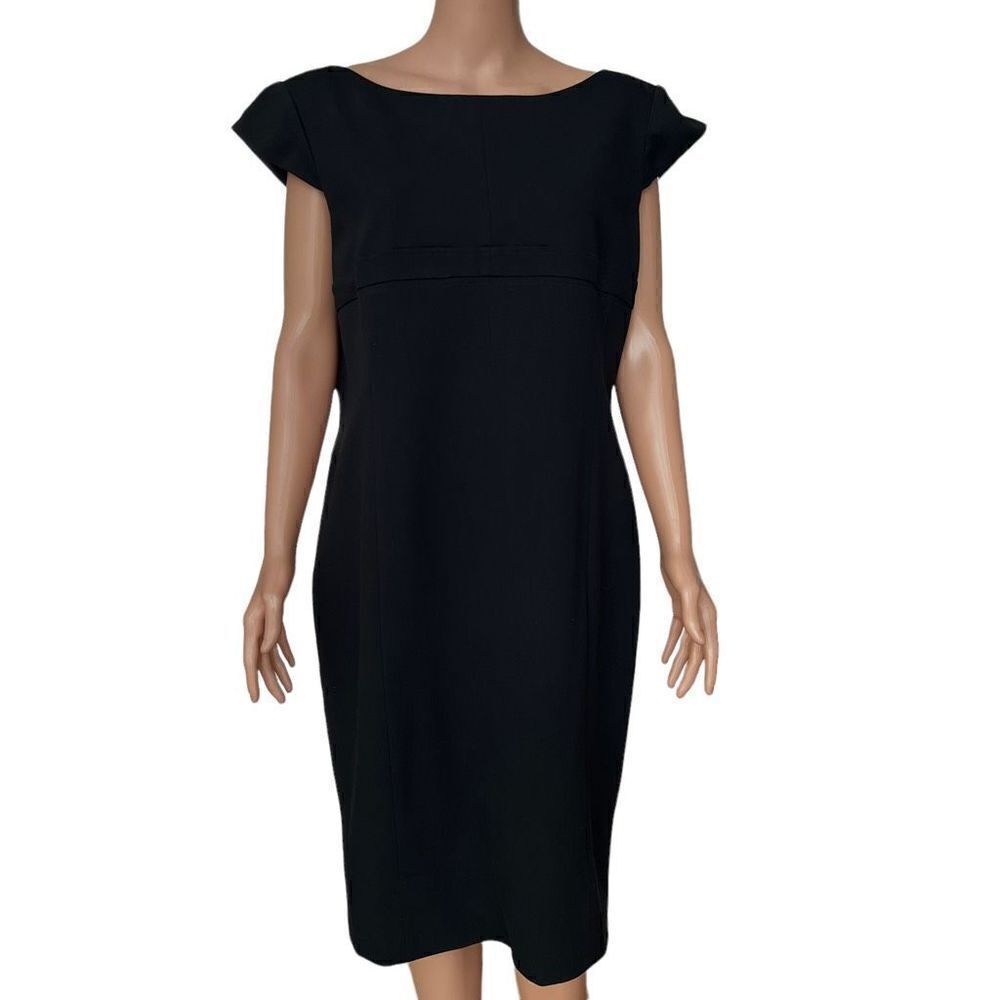 Faconnable black sheath dress size 16 NWT